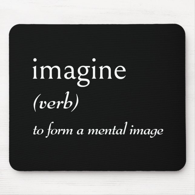Dictionary Definition For IMAGINE Mouse Pad (Front)