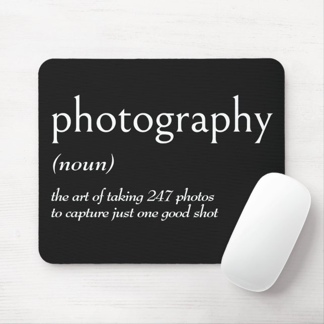 Dictionary Definition For PHOTOGRAPHY Mouse Pad (With Mouse)