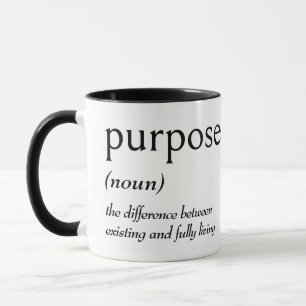 Dictionary Definition for PURPOSE Mug