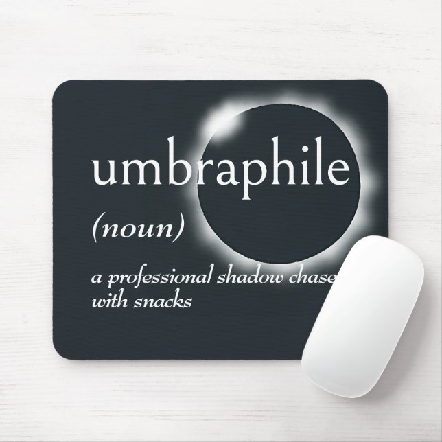 Dictionary Definition for UMBRAPHILE Mouse Pad (With Mouse)