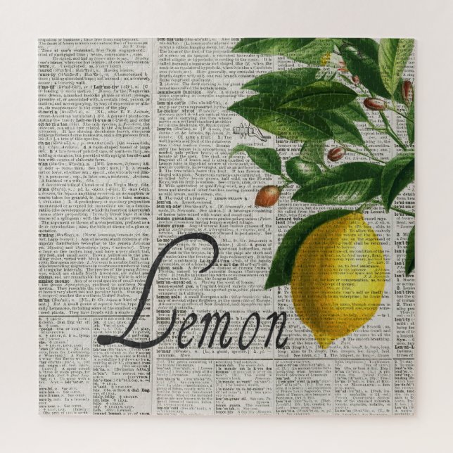 Dictionary Lemon Tree Challenging Jigsaw Puzzle (Vertical)