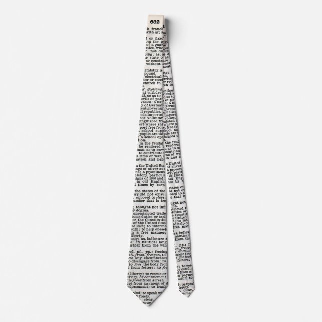 Dictionary Tie (Front)