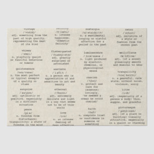 Dictionary Typewriter Words Antique Paper