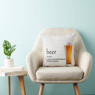 Dictionary's Definition Of BEER Cushion