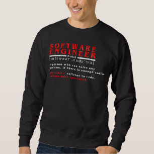 Dictonary Software Egineer Coffee 2 Sweatshirt