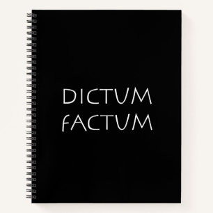 Dictum factum notebook