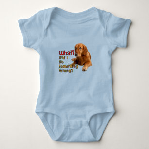 Did I Do Something Wrong Super Cute Dog Design Baby Bodysuit