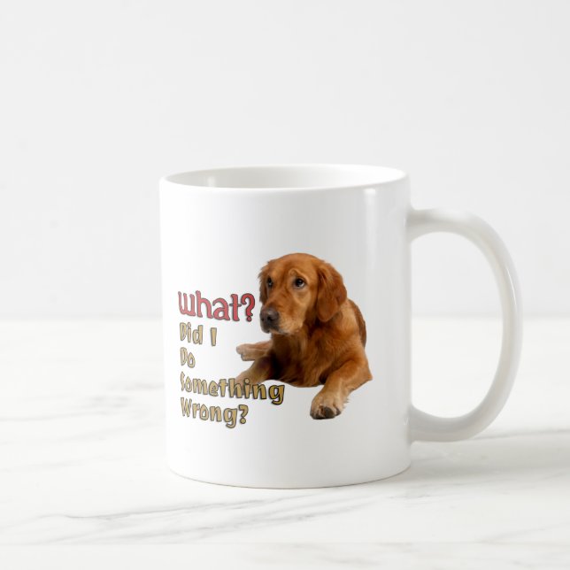 Did I Do Something Wrong Super Cute Dog Design Coffee Mug (Right)