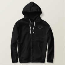"Did it" embroidered zipper hoodie, CUSTOMIZE IT!