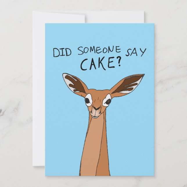 Did Someone Say Cake? Invitation (Front)