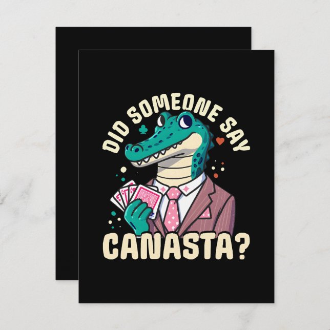 Did Someone Say Canasta Card (Front/Back)