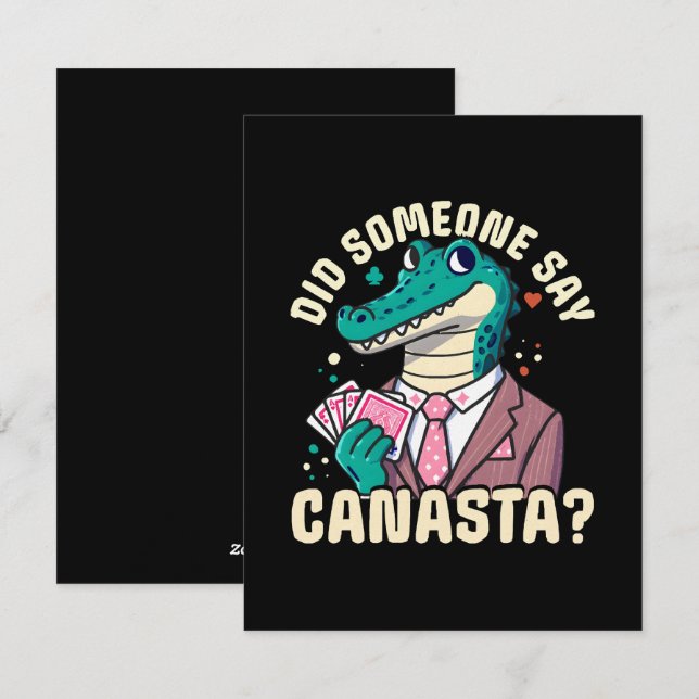 Did Someone Say Canasta Holiday Card (Front/Back)