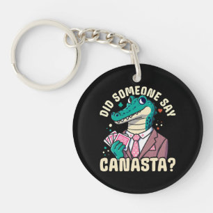 Did Someone Say Canasta Key Ring
