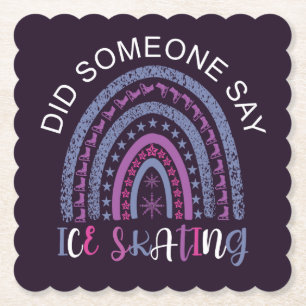 Did Someone Say Ice Skating Paper Coaster