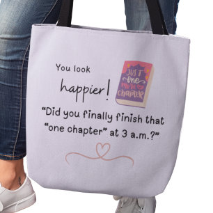 Did you finally finish 'that one chapter' at 3am?" tote bag