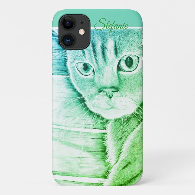 Did You Hear That? (green) Case-Mate iPhone Case (Back)