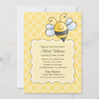 Did You Hear the Buzz Bumblebee Baby Shower