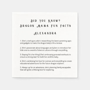 Did You Know? Dragon Mama Fun Facts  Napkin