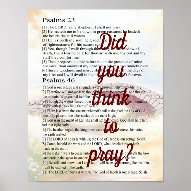 Did you think to pray? poster (Front)