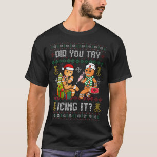 Did You Try Icing It Retro Christmas Gingerbread T-Shirt