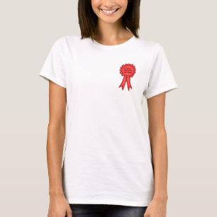 Didn't Bother Trying Silly Red Award Ribbon T-Shirt