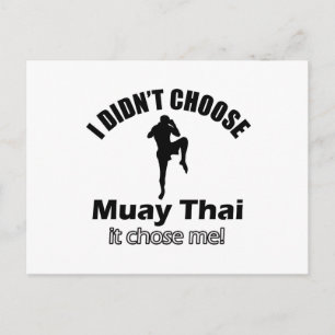 Didn't choose muay thai postcard