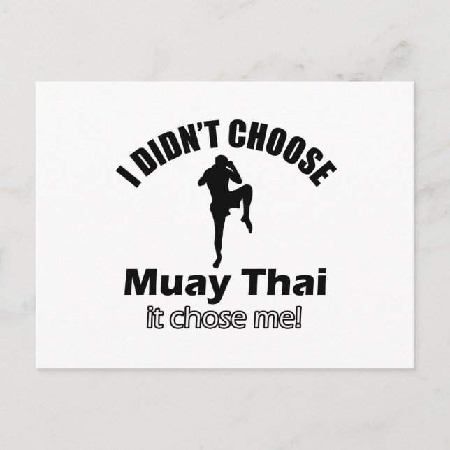 Didn't choose muay thai postcard (Front)