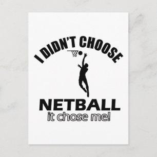 Didn't choose Netball Postcard