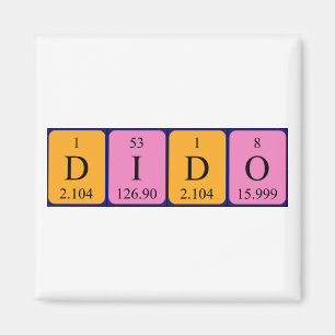 Dido periodic table name magnet