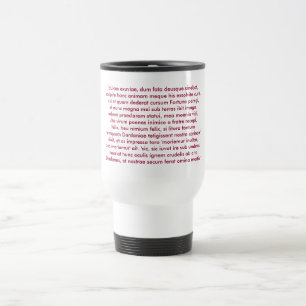 Dido's Death Speech Travel Mug