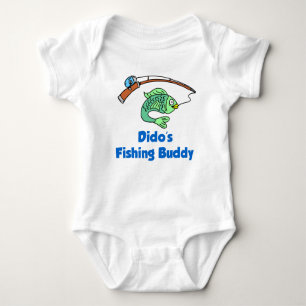 Dido's Fishing Buddy Baby Bodysuit
