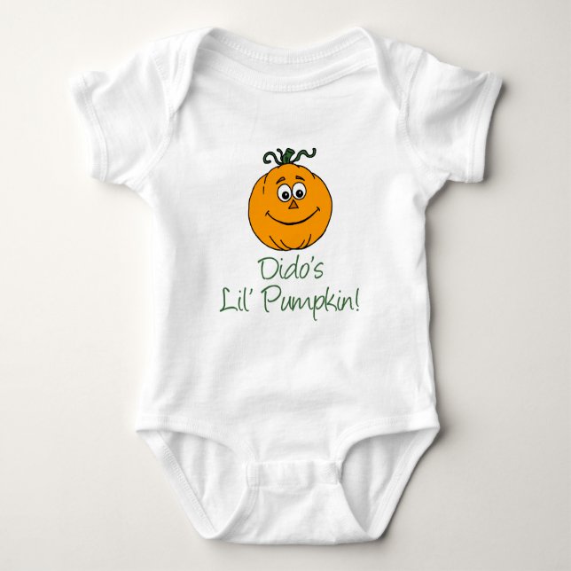 Dido's Little Pumpkin Baby Bodysuit (Front)