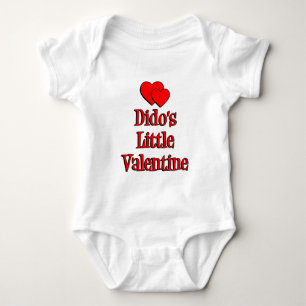 Dido's Valentine Cartoon Bear And Hearts Baby Bodysuit