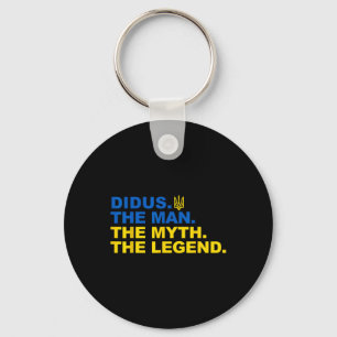 Didus Proud Ukrainian Grandpa Father's Day Trident Key Ring