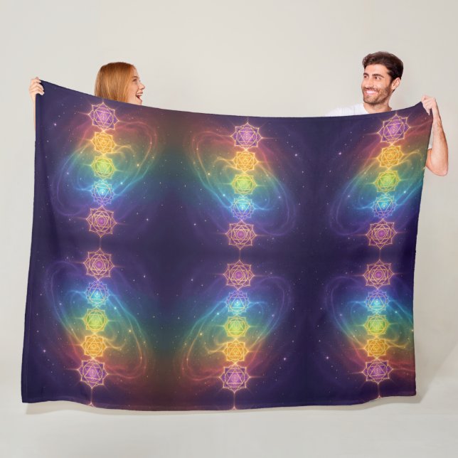 Die 7 Chakren´11 Fleece Blanket (In Situ)