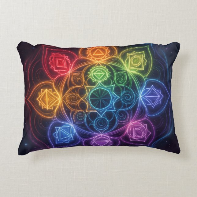 Die 7 Chakren´3 Decorative Cushion (Front)