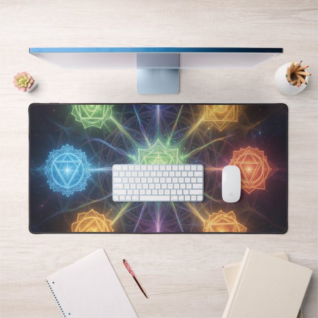 Die 7 Chakren´4 Desk Mat (Office 1)