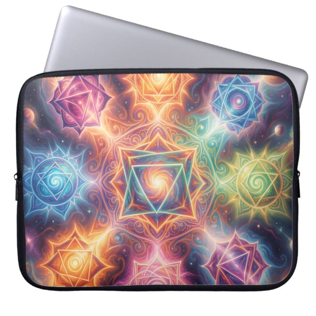 Die 7 Chakren´8 Laptop Sleeve (Front)