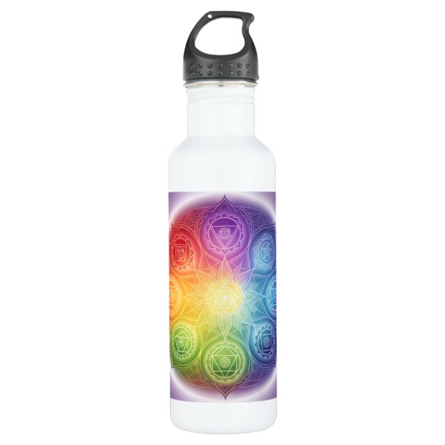 Die 7 Chakren´9 710 Ml Water Bottle (Front)