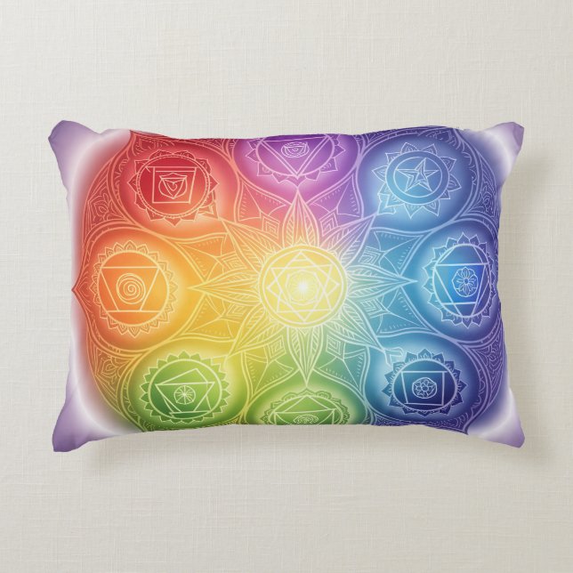 Die 7 Chakren´9 Decorative Cushion (Front)