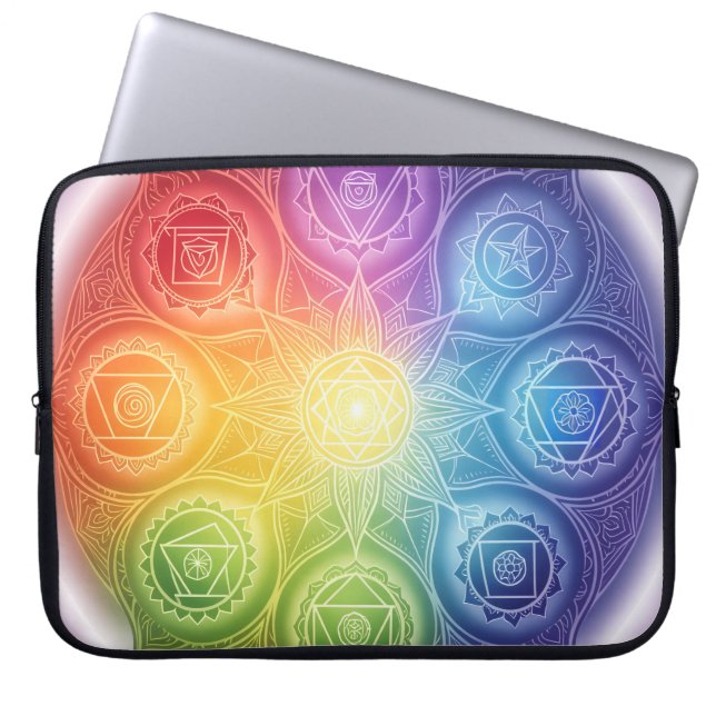 Die 7 Chakren´9 Laptop Sleeve (Front)