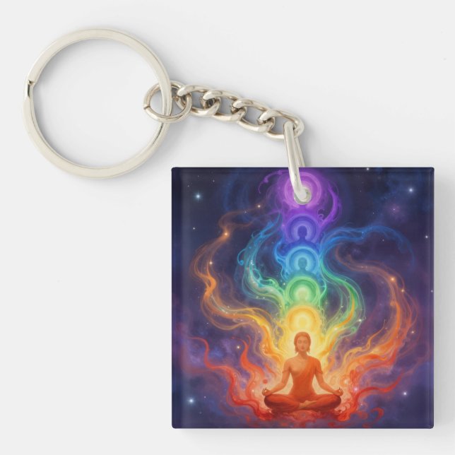 Die 7 Chakren Key Ring (Front)