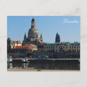 Die Brühlsche Terrasse in Dresden Postcard