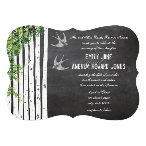 Die Cut Tree Wedding Invitations 9