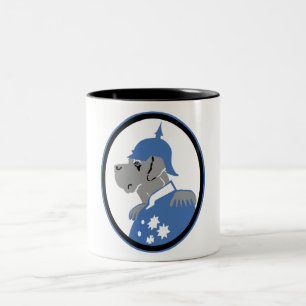 Die Dogge als Bismarck Two-Tone Coffee Mug