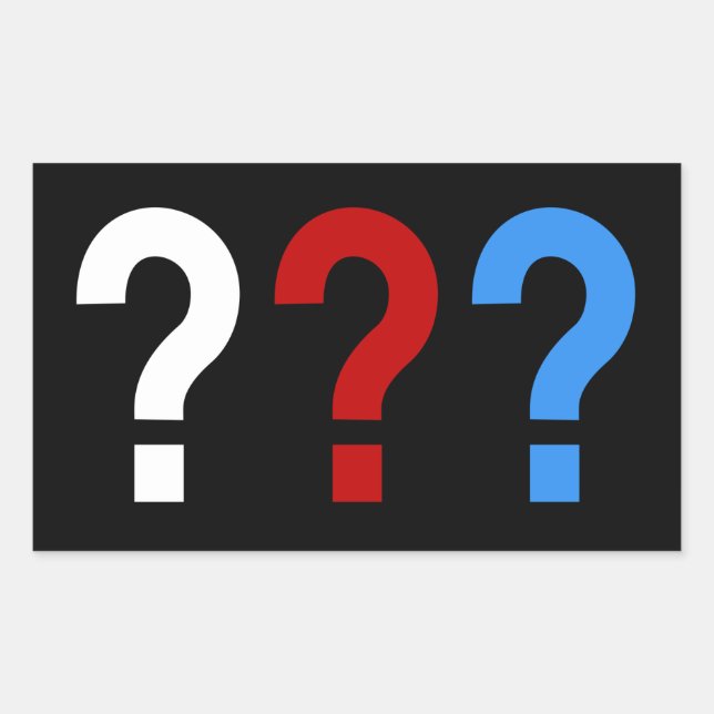 die drei fragezeichen rectangular sticker (Front)
