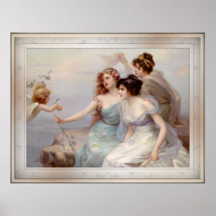 Die drei Grazien by Edouard Bisson Poster