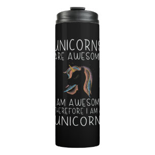 Die glitzernden Einhrner Unicorn - Unicorns are aw Thermal Tumbler