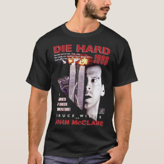 Die Hard Retro Movie Montage T-Shirt