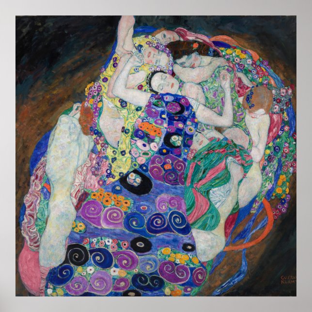 Die Jungfrau (The Virgin) — Gustav Klimt Poster (Front)